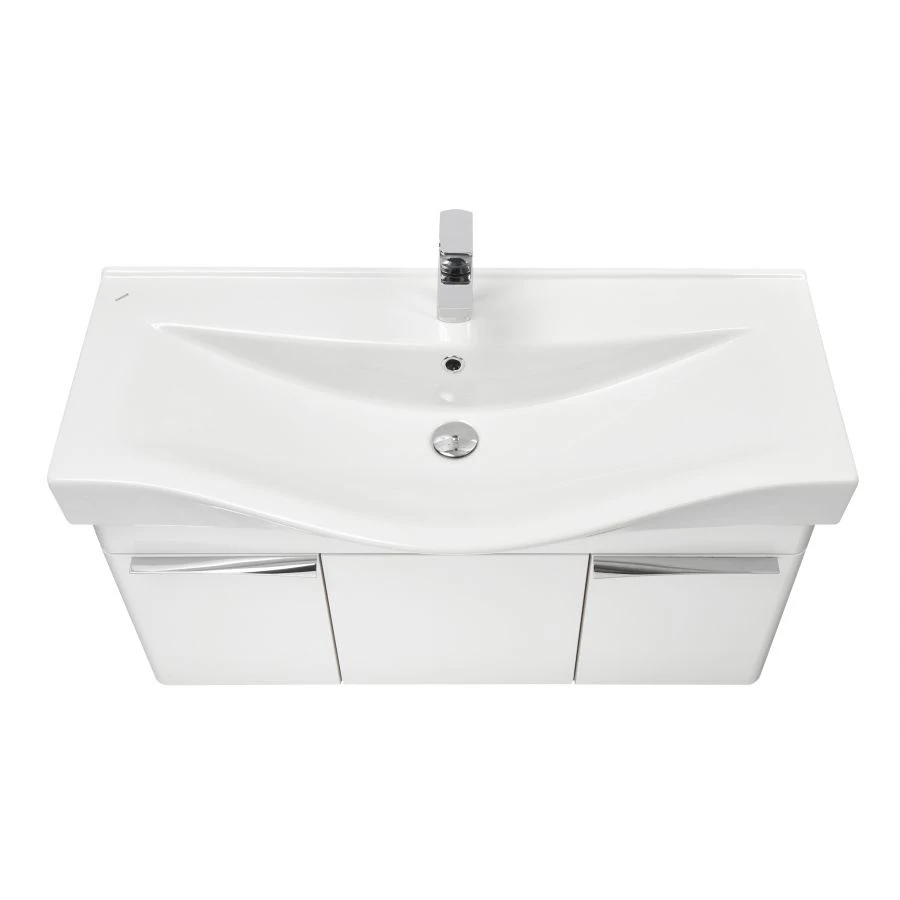 Beverly 100 White Bathroom Cabinet, Model 1A236701BV0101