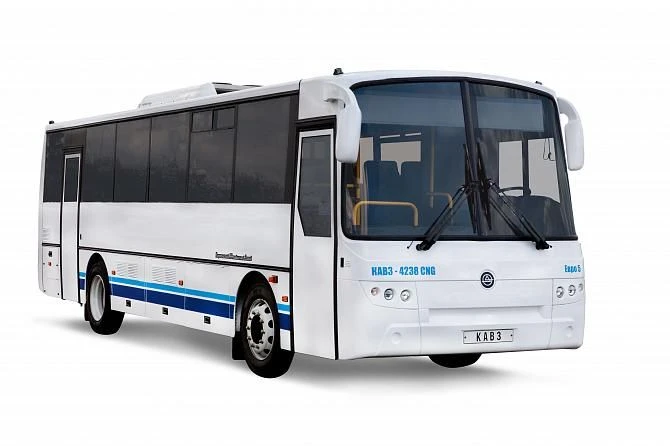 KAVZ 4238-21 Gas-Powered Bus with Long Chassis