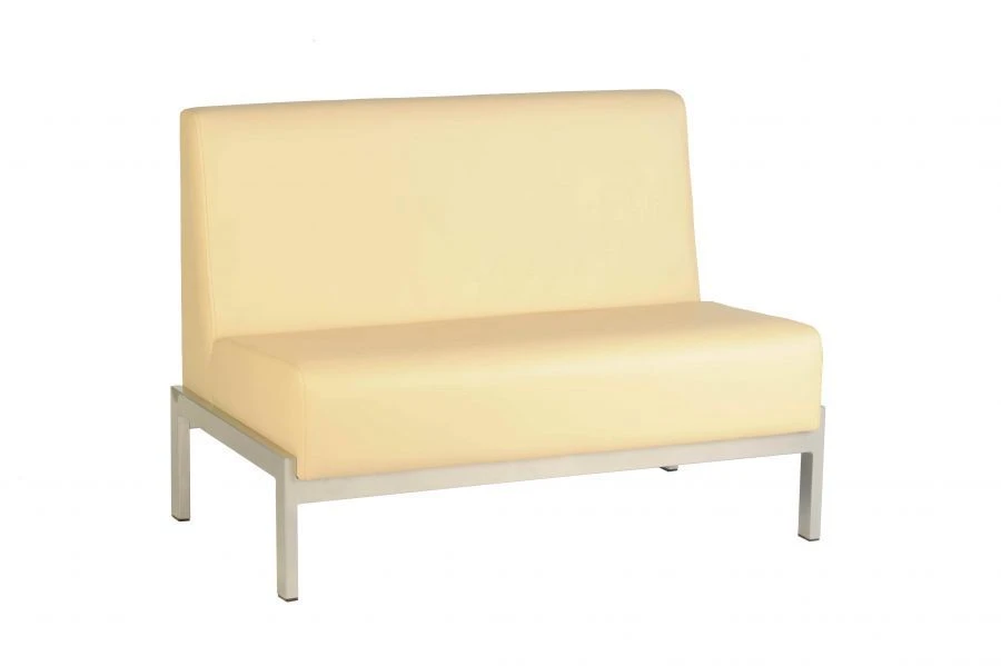 Metal Frame Sofa D3 - Upholstered without Armrests