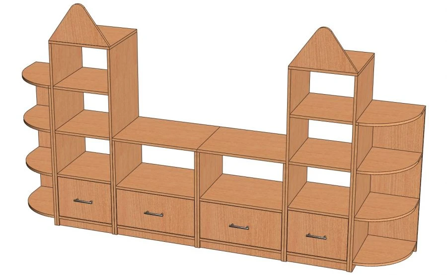 Two Towers Shelving Unit S-DB