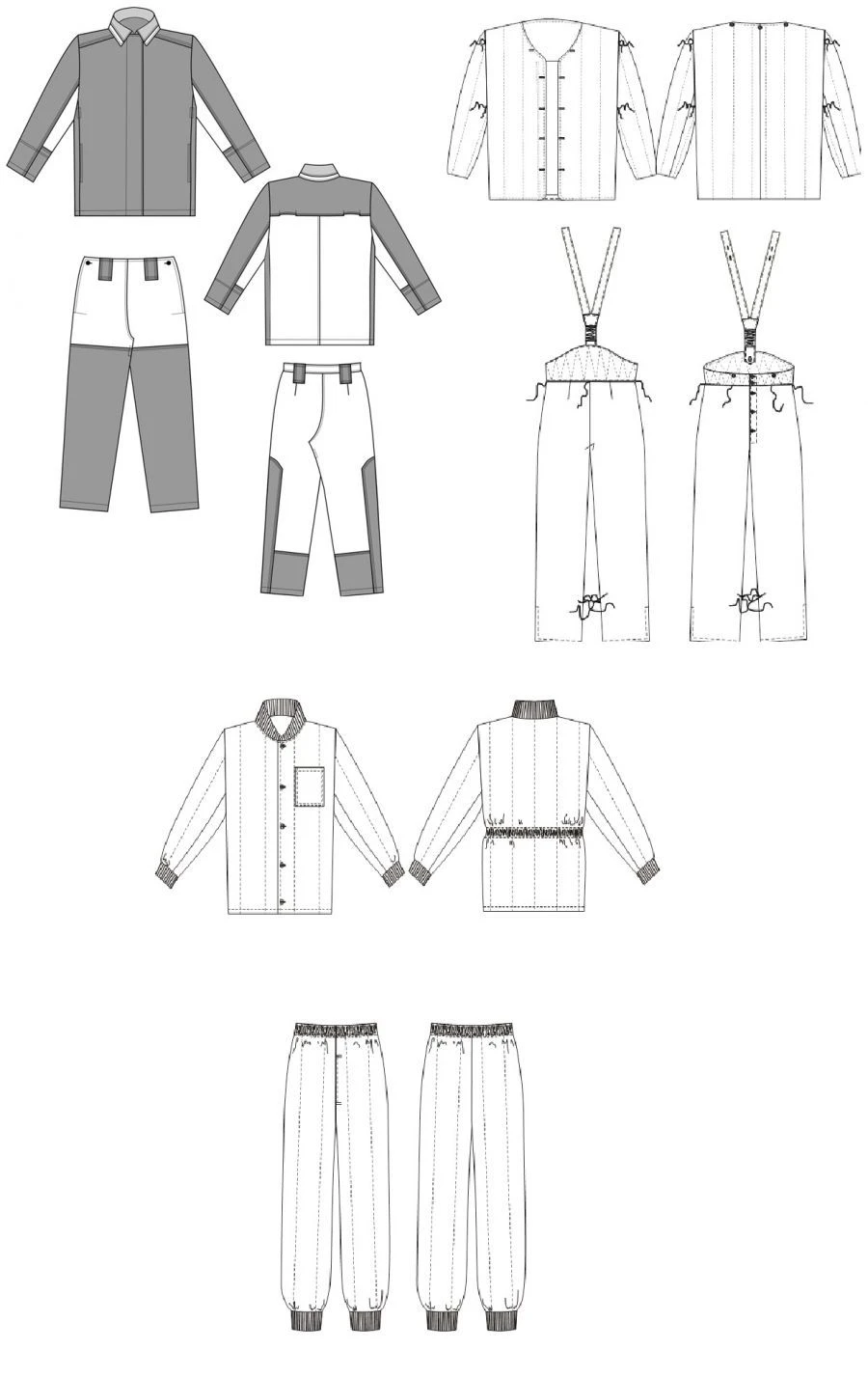 Men's Winter Protective Clothing Set for Spark and Splash Protection, Model: WinterGuard-2023
