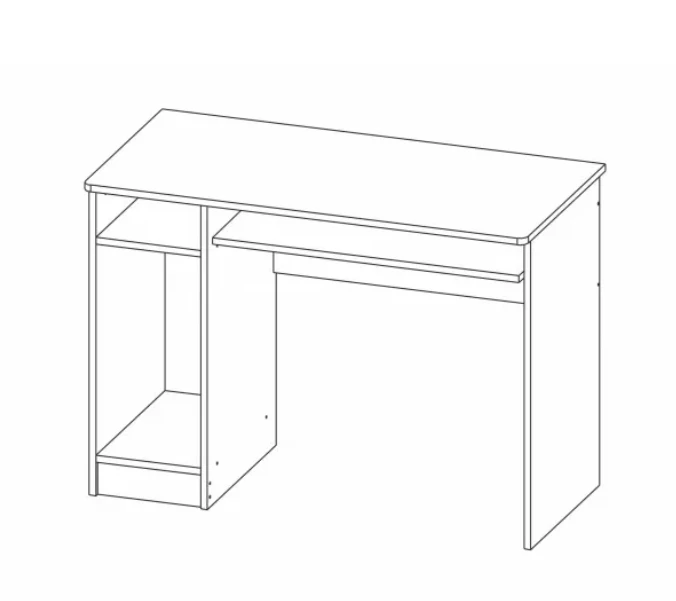 Computer Desk with CPU Shelf RL01/27