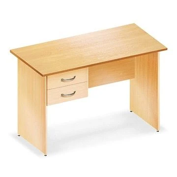 Writing Desk with One Pedestal and Two Drawers