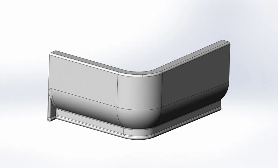 Rear Podium Cover for Second Axle Left Side - 6299-5102052