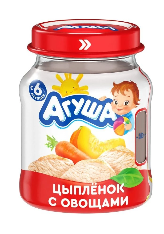 Chicken and Vegetable Puree for Children - Agusha, 100g