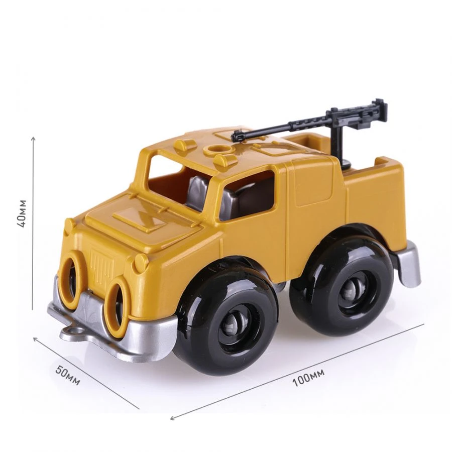 Desert Adventure Jeep Toy Car 10 cm Model 1/15