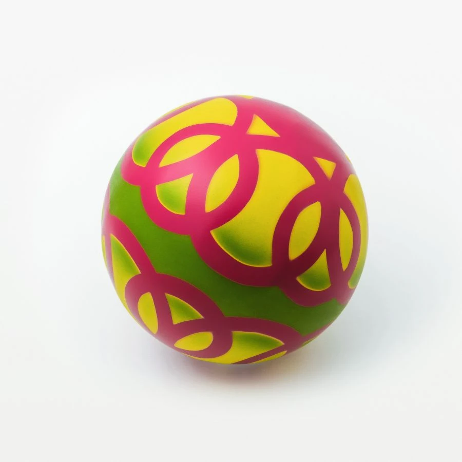 Natural Rubber Stencil-Printed Balls, Model R4-150
