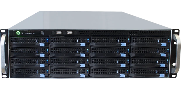 Network IP Video Server for 32 IP Cameras - Domination IP-32P-16-HS