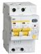 Differential Automatic Circuit Breaker AD12M 2P C25 30mA IEK