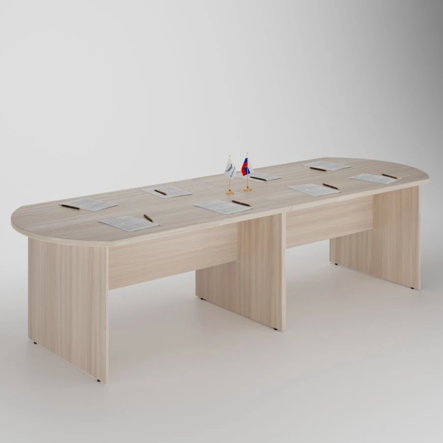 Conference Table with Elliptical Edges