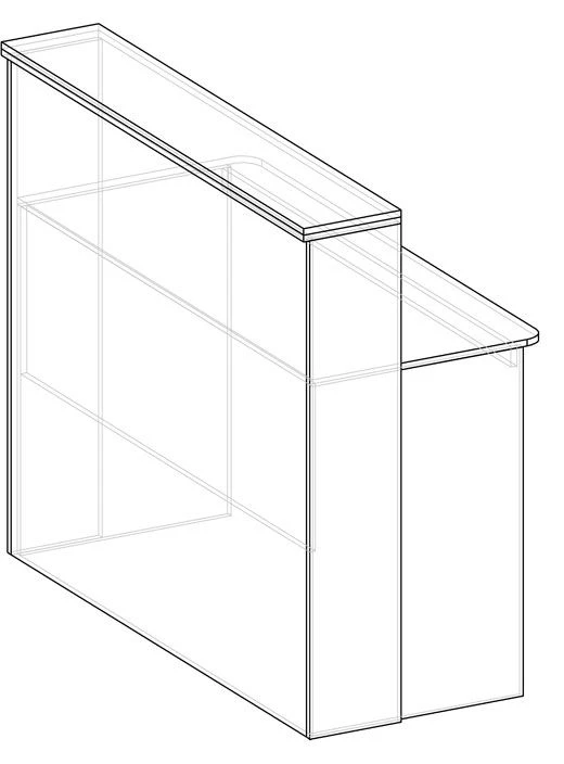 Customer Service Registration Stand - Customizable Design