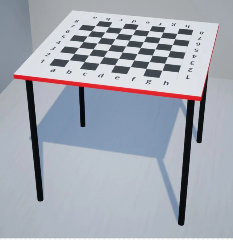 Chess Table for Professional Play, Model SS