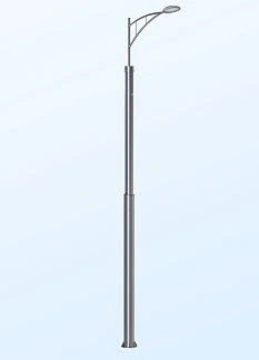 Flanged Tubular Power Support for Road Lighting