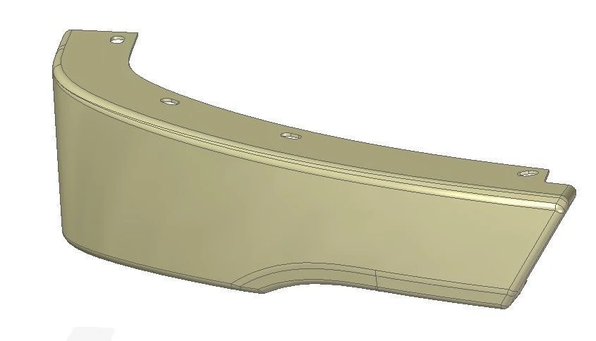 Right Angular Panel for LiAZ 5292 - LK 5292-5301554