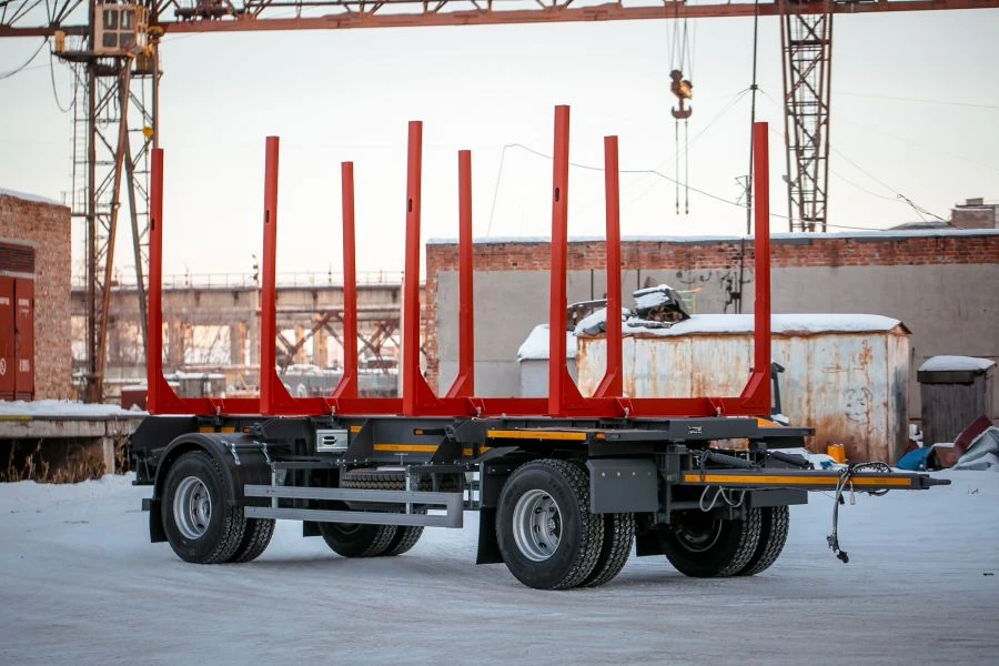 Non-extendable Log Transport Platform SAV 83432RC1...RC7 with Pneumatic Suspension