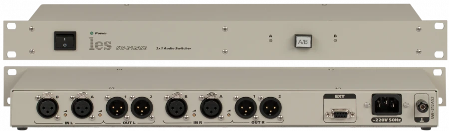 2-in-1 Analog Stereo Audio Signal Switch SW-212AS2