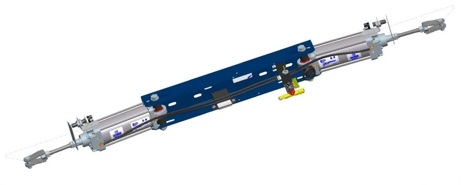Pneumatic Door Actuator for Vehicles 40N3R63/116T1B135