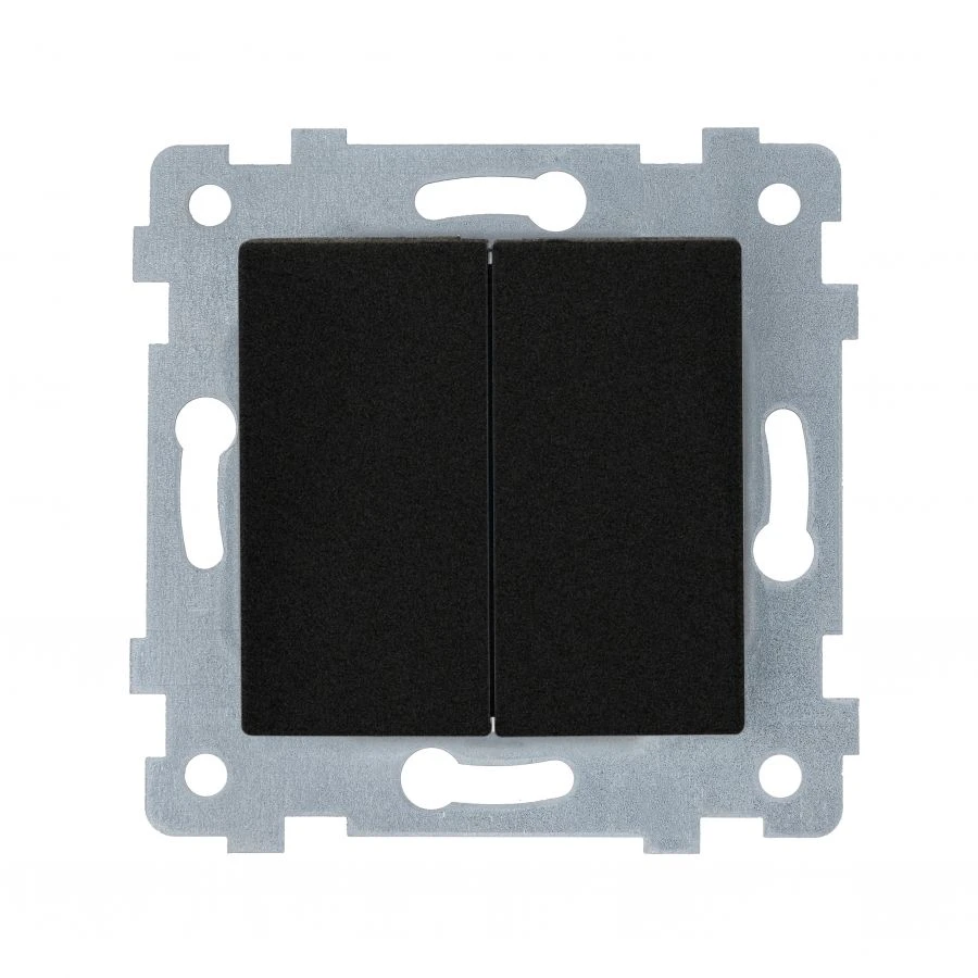 AXIOMA" Mechanism for Two-Gang Switch, Model S510-449, Anthracite
