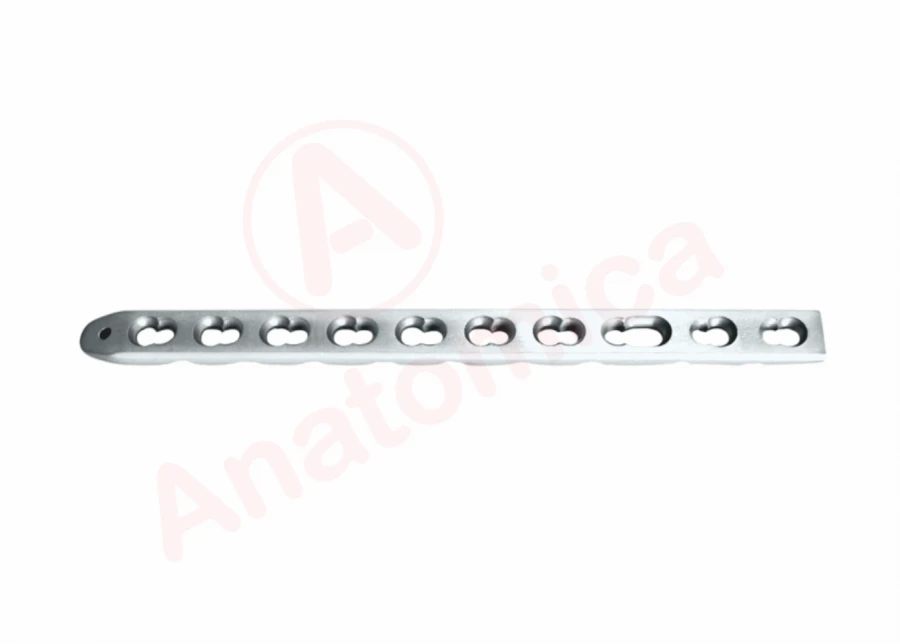 Small Straight Plate with Angular Stability and Limited Contact