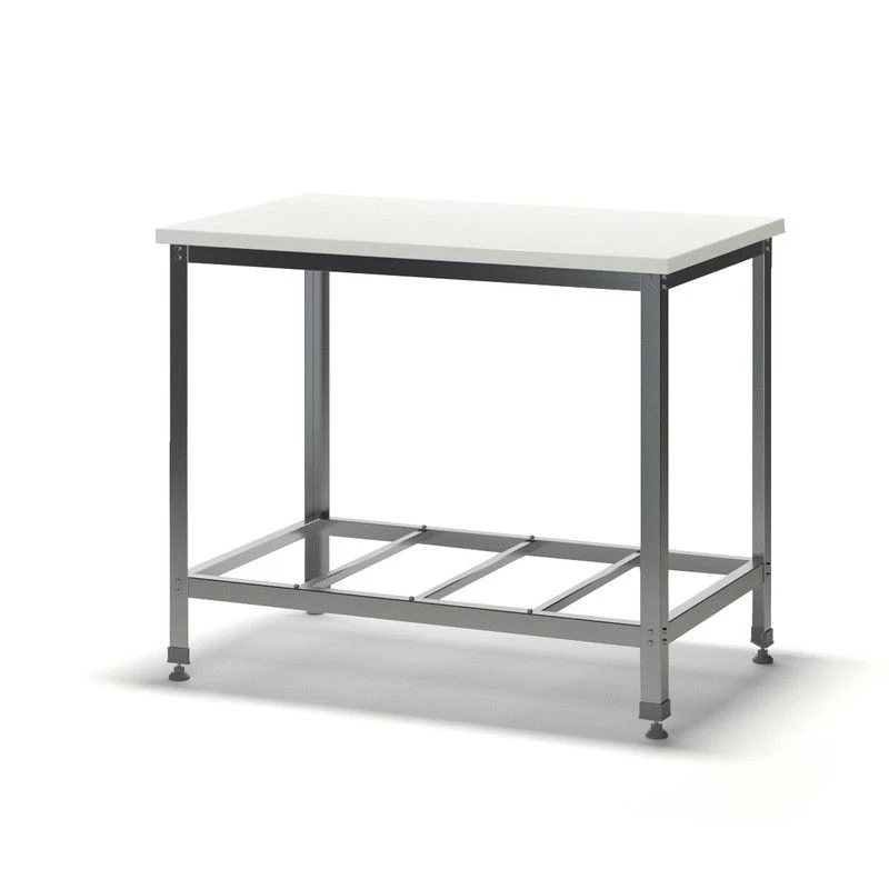 Food Preparation Table with Polypropylene Top SPR from Galvanized Steel