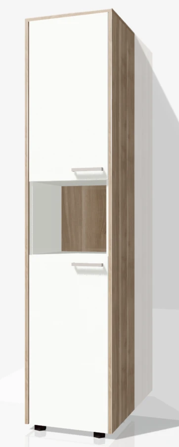 Narrow MAGNA Office Cabinet with Niche, Art. MSHUNN 01