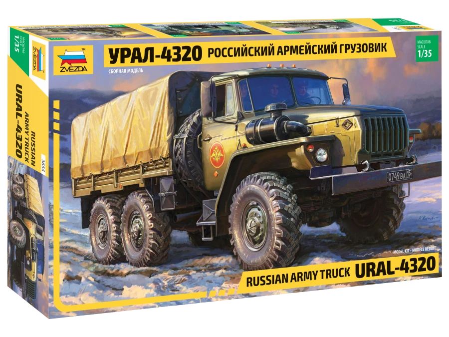 Russian Army Truck Ural-4320 Model Kit for Creative Building