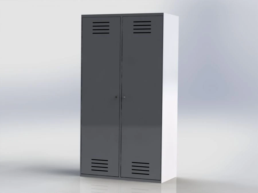 Two-Door Metal Cabinet - Custom Dimensions Available