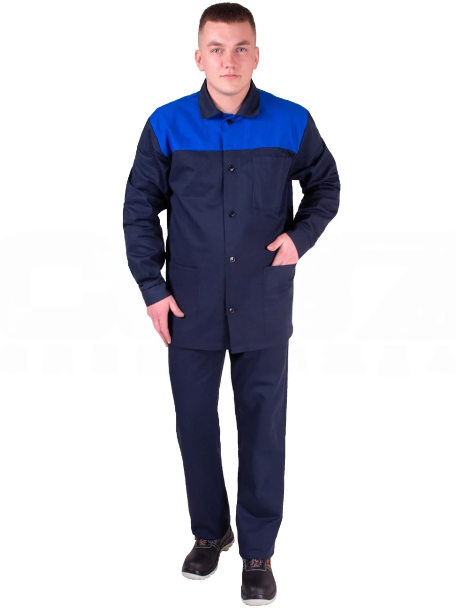 Men's Work Suit "Truzhenik" - Cotton-Polyester Fabric (Jacket + Trousers)
