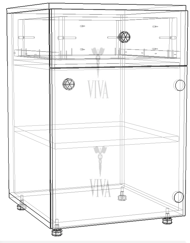 Nightstand Furniture with Drawers and Doors