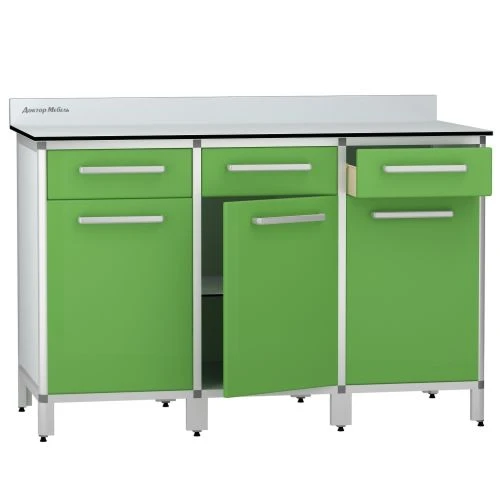 Medicine Storage Cabinet with Aluminum Frame, Model DM-1-109-08.K2.F1
