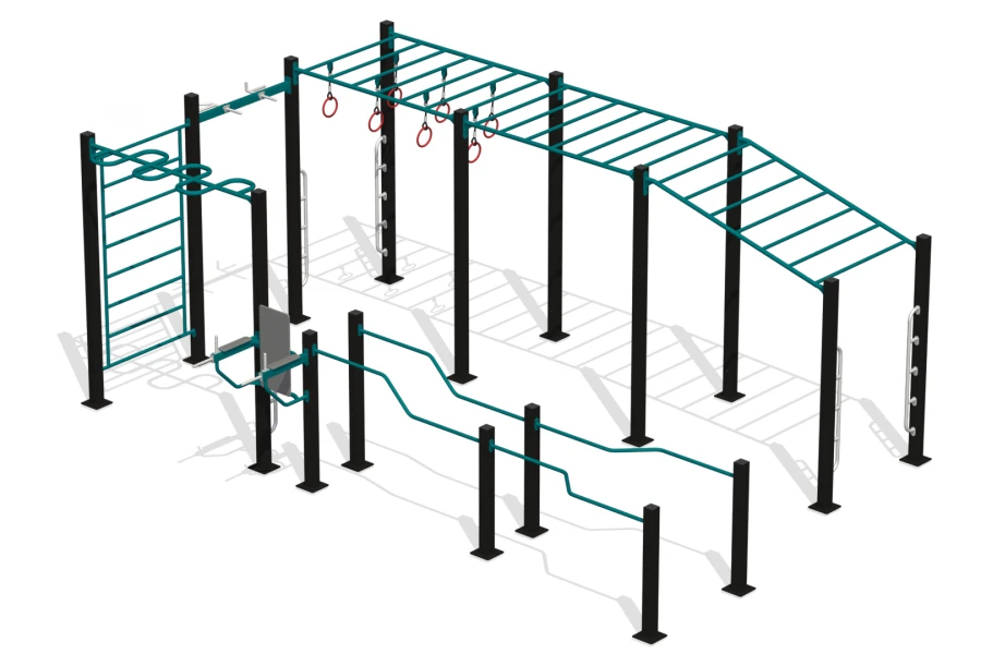Gymnastics Complex with Adjustable Bars for All Abilities