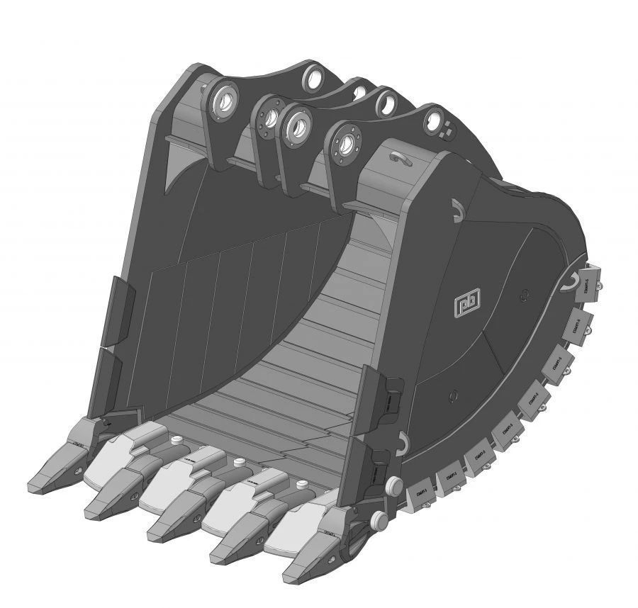 Heavy-Duty Rock Bucket 12m³ RDX-252.12d/X152CC/LS/WS