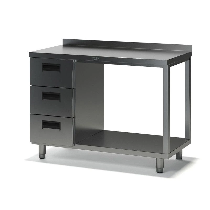 Stainless Steel Food Preparation Table SVD-2 with Drawers