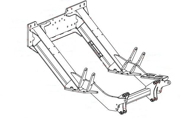 DMC Rear Frame Assembly for Seeders 110210