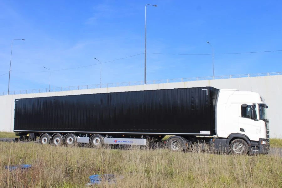 Four-Axle Closed Van Semi-Trailer for Hazardous Cargo BSA-544A