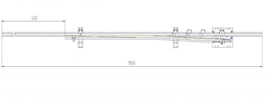 Straight Frame Rail Type R50 with Curved Point Project 2642.03.010RK2