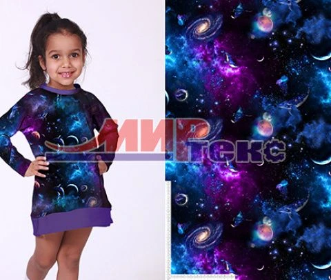 Mixed Knit Fabric for Garments (92% Cotton, 8% PU) - Elastic Weave 1+1