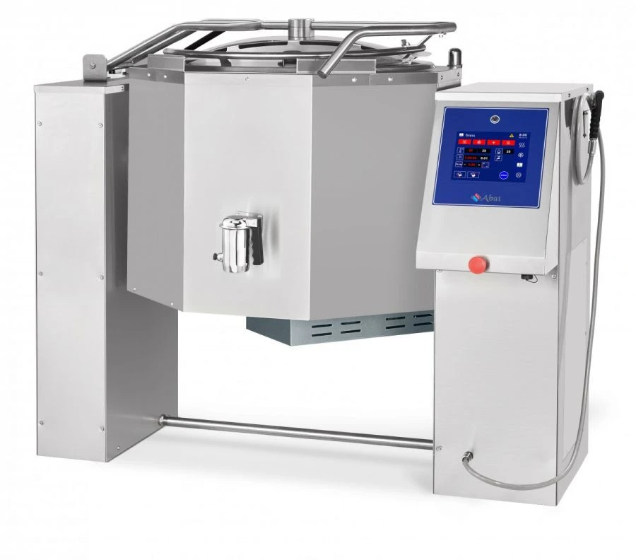 Electric Cooking Boiler with Tipping, Mixing, and Cooling Functions - KPEM-100-OMP