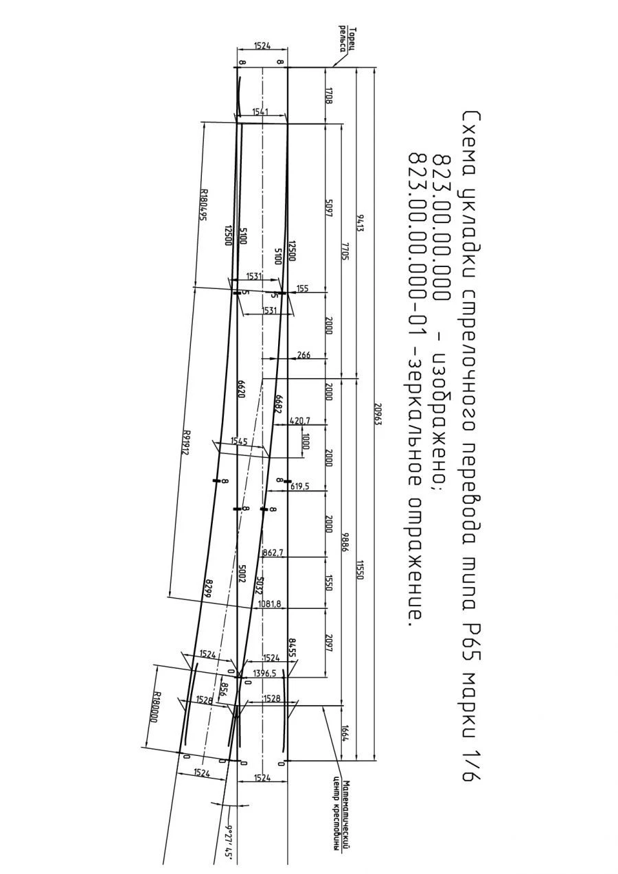 R65 Type Switch Mark 1/6 for Industrial Railways