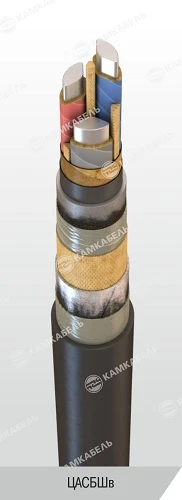 Power Cable with Aluminum Conductors and Paper Insulation, 6-10 kV