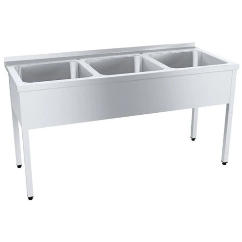 Professional Stainless Steel Sink with Reinforced Countertop, Model VMOцб3-500ПНТс