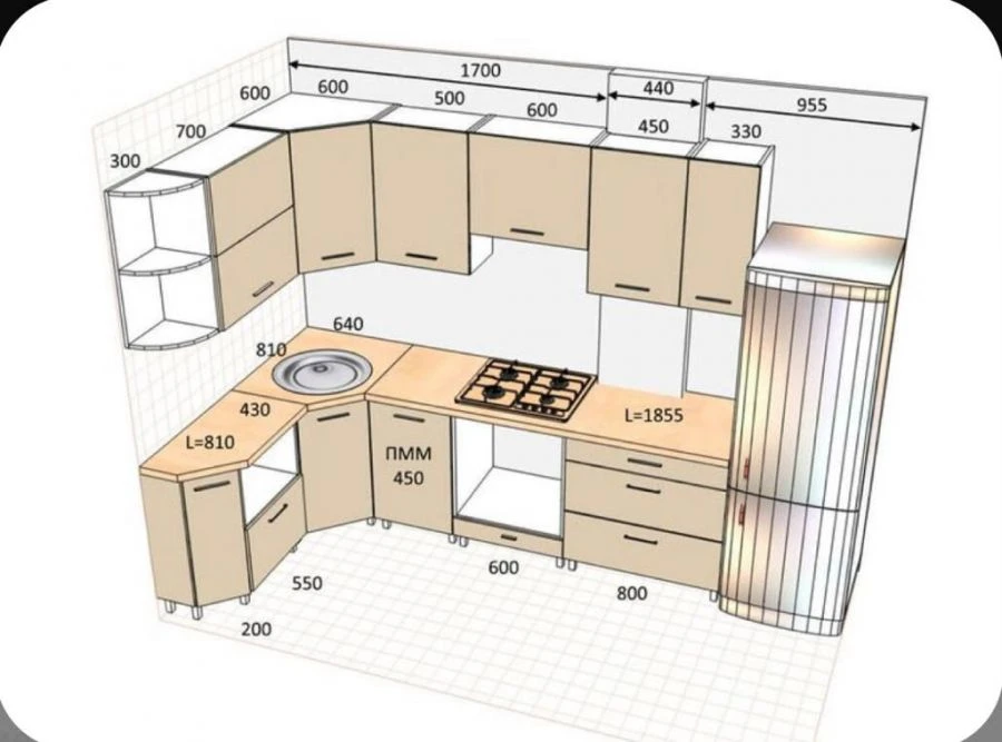 Terrazzo Kitchen Furniture Set ZDRKD-2