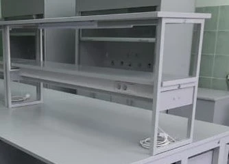 Laboratory Tabletop Shelf with Optional Outlets and Lighting