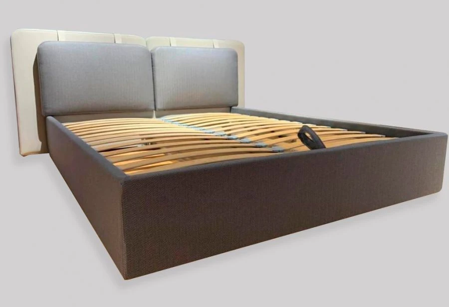 Soft-Headboard Double Bed Model "Letto ZDRK-4