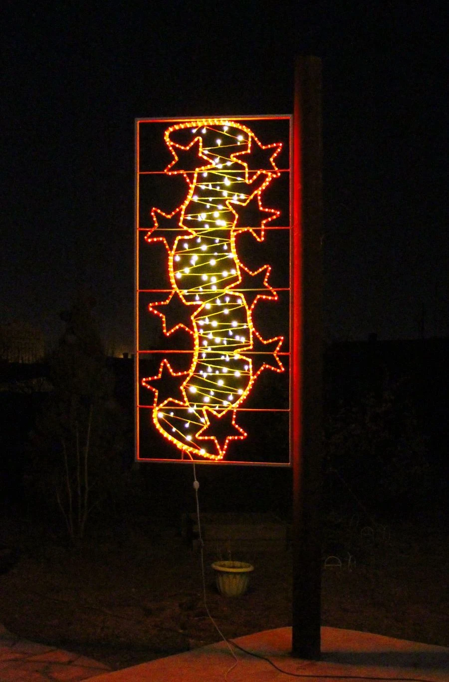 Decorative LED Console "Wave of Stars" - Outdoor Light Fixture with Brackets (220V, 24V)