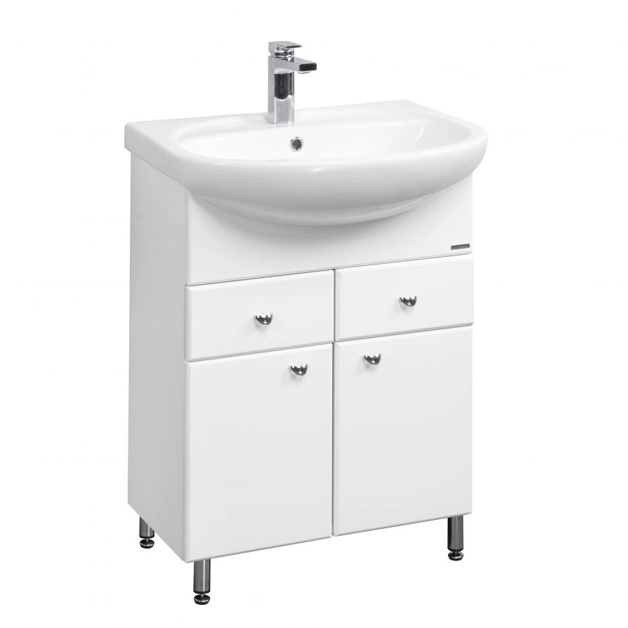 Aquaton Crystal 65 Sink Cabinet with Ceramic Basin