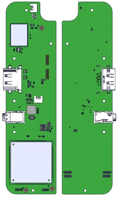 Auxiliary Board for MIG LT1186 Mobile Computer (TRNM.468349.023-01)