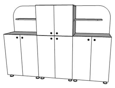 Game Wall with Doors for Playroom