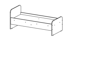 Single Bed for Home and Nursery by Alliance-S