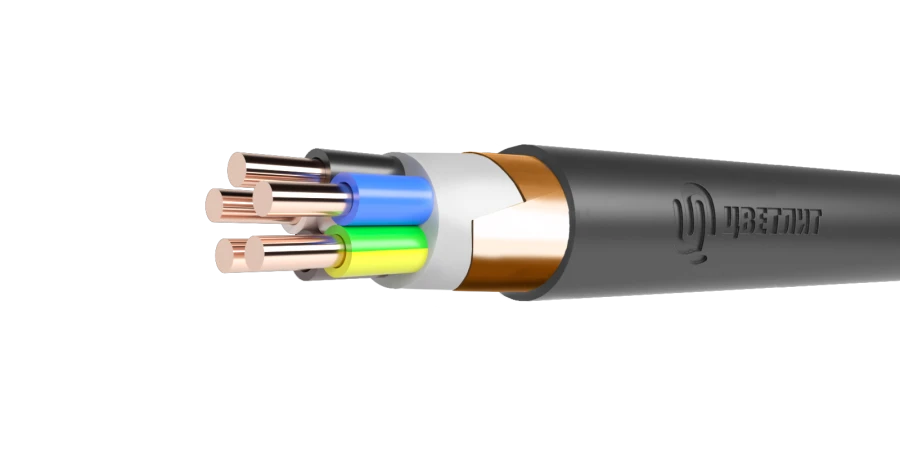 Shielded Power Cable with PVC Insulation 1kV VVG-E 3x35